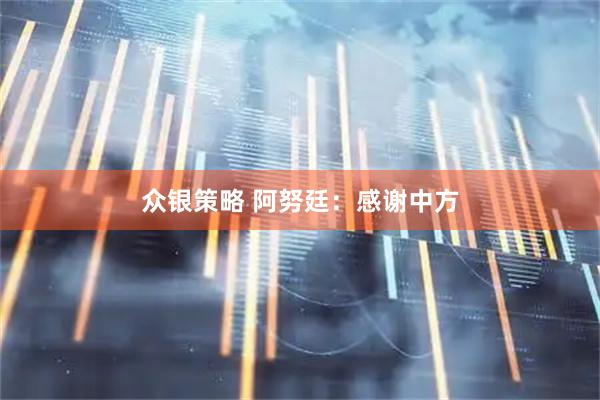 众银策略 阿努廷：感谢中方